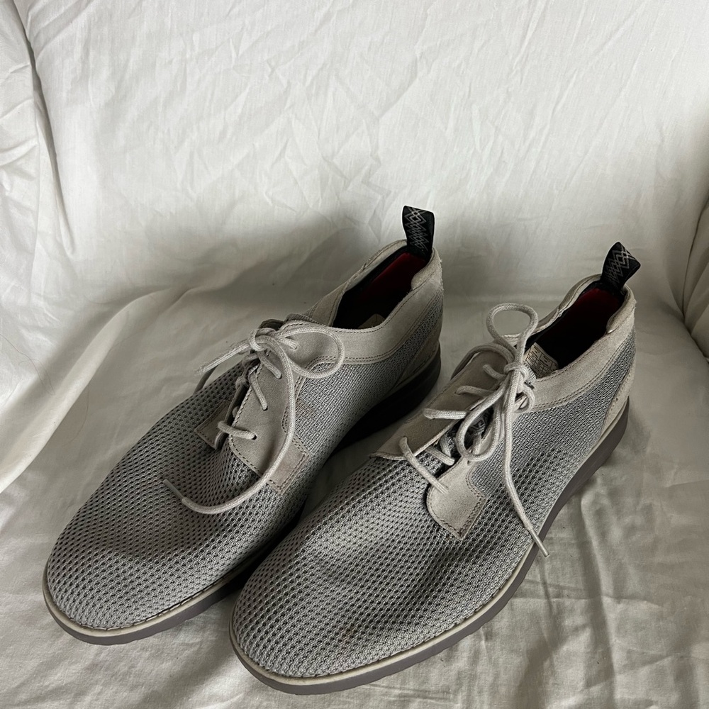 UGG Men's Gray Derby Hyperweave Lace Up Shoes